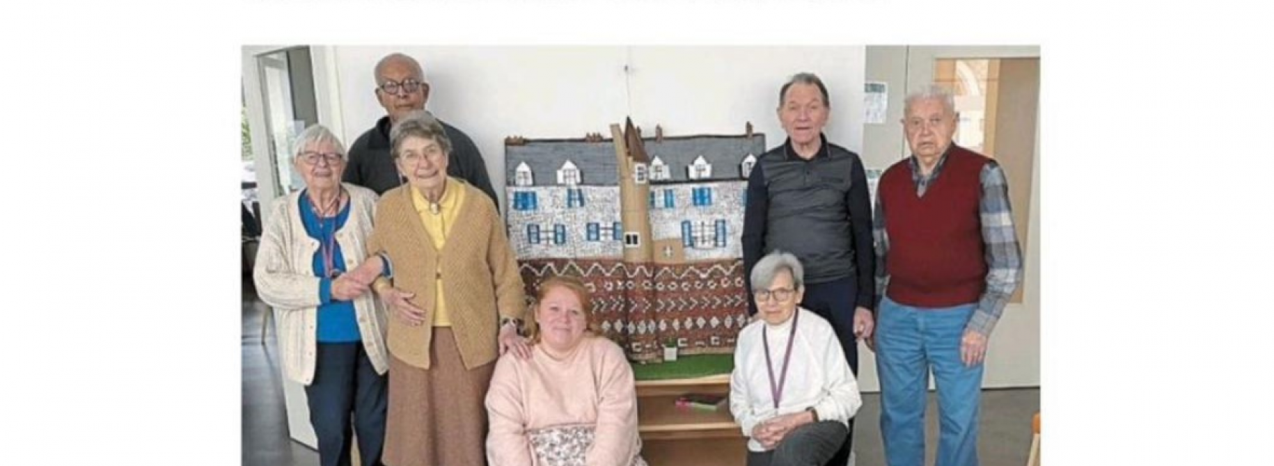 Maquette de la muraille avec les résidents du Washington